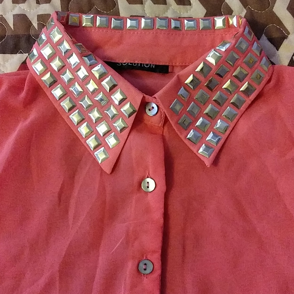 Mesh Button up shirt